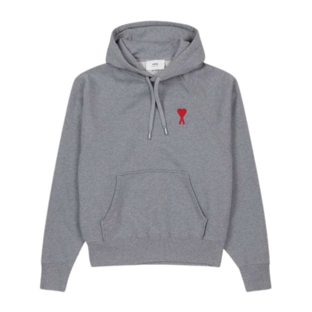 Small Heart Logo Hoodie - Gray