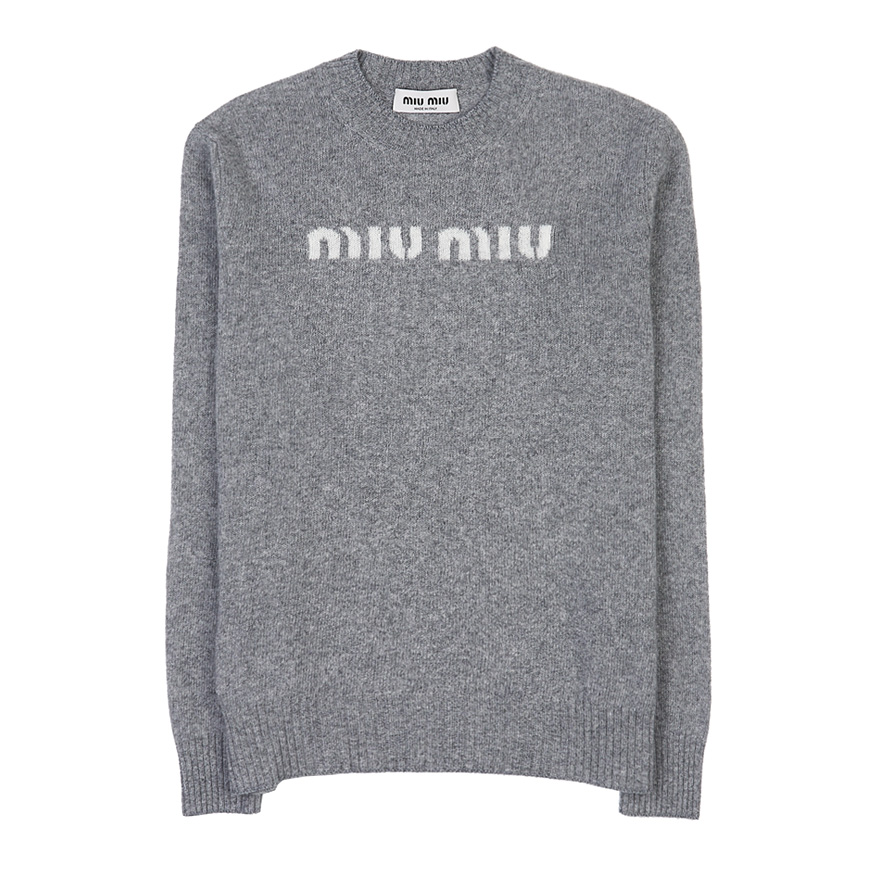 logo wool cashmere knit