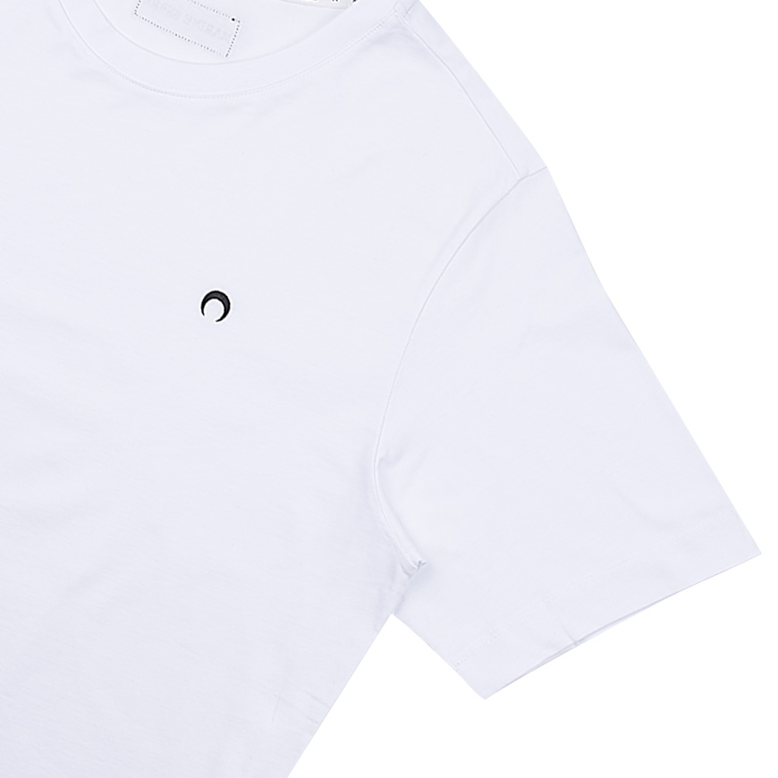 Moon Logo Embroidered Short Sleeve T-Shirt