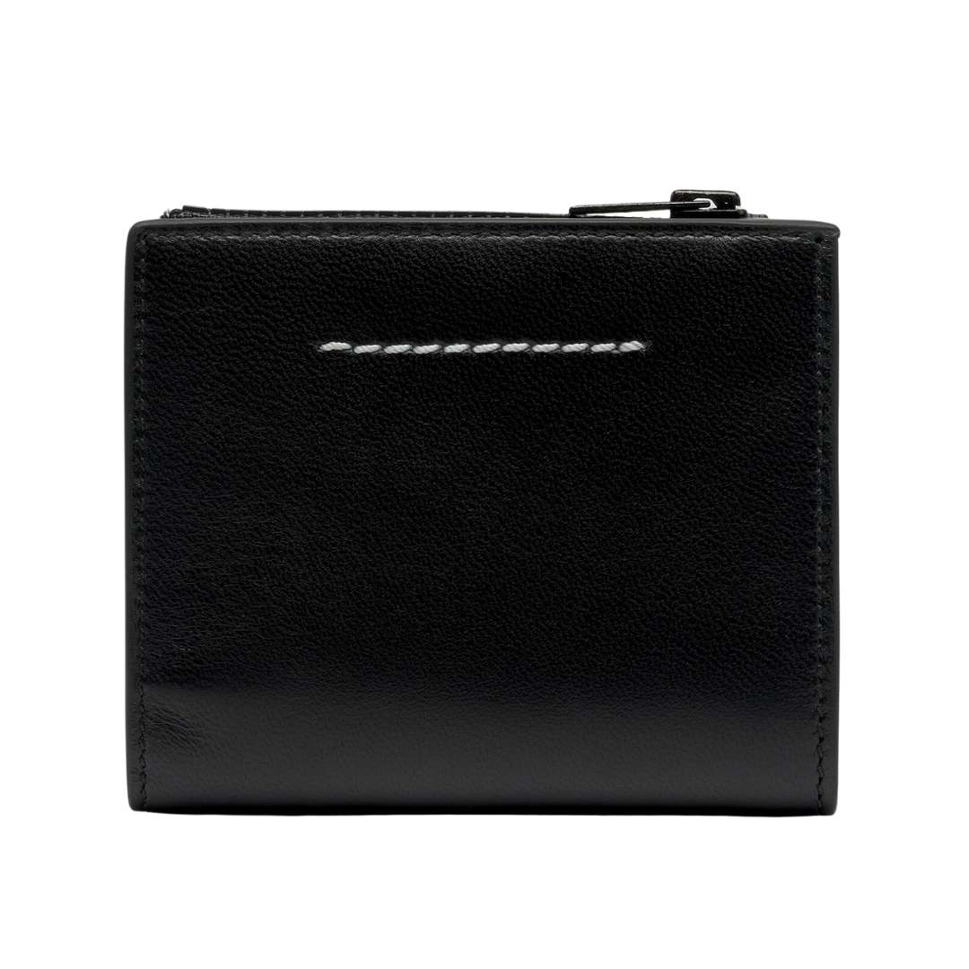 Zip Detail Flap Wallet 