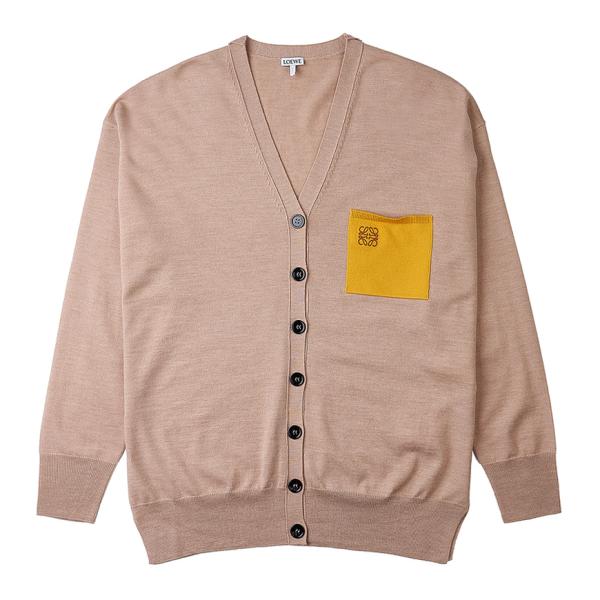  Anagram Pocket Wool Cardigan