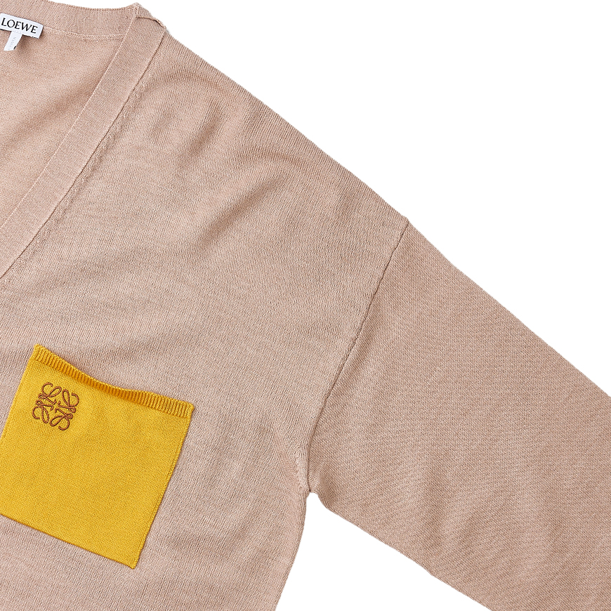  Anagram Pocket Wool Cardigan