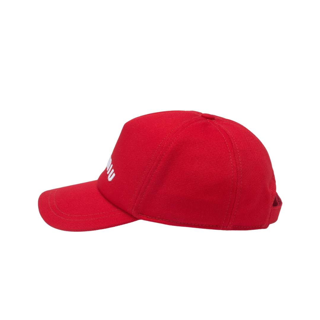 Miu Miu Drill Baseball Cap Red