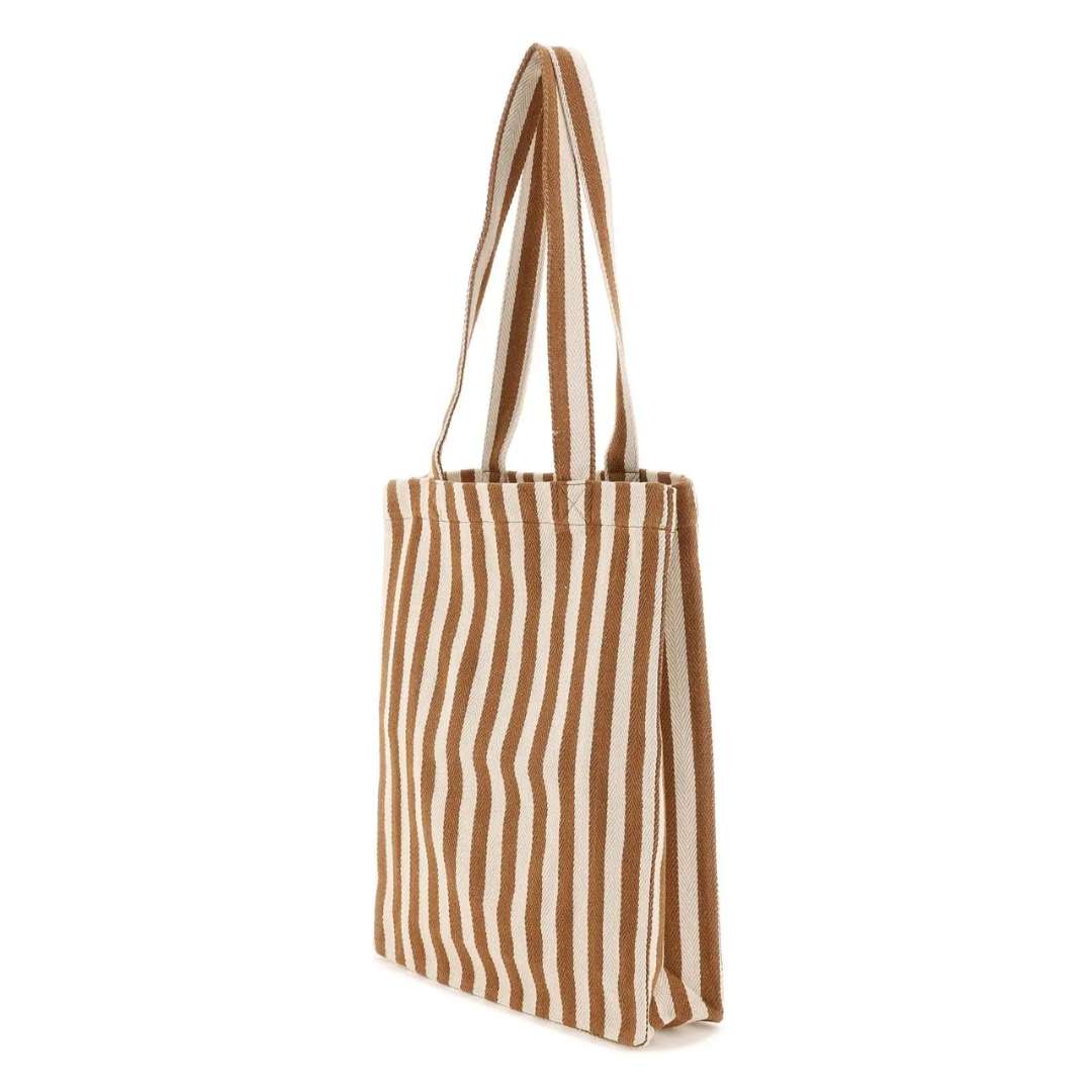 Lou Striped Top Handle Bag