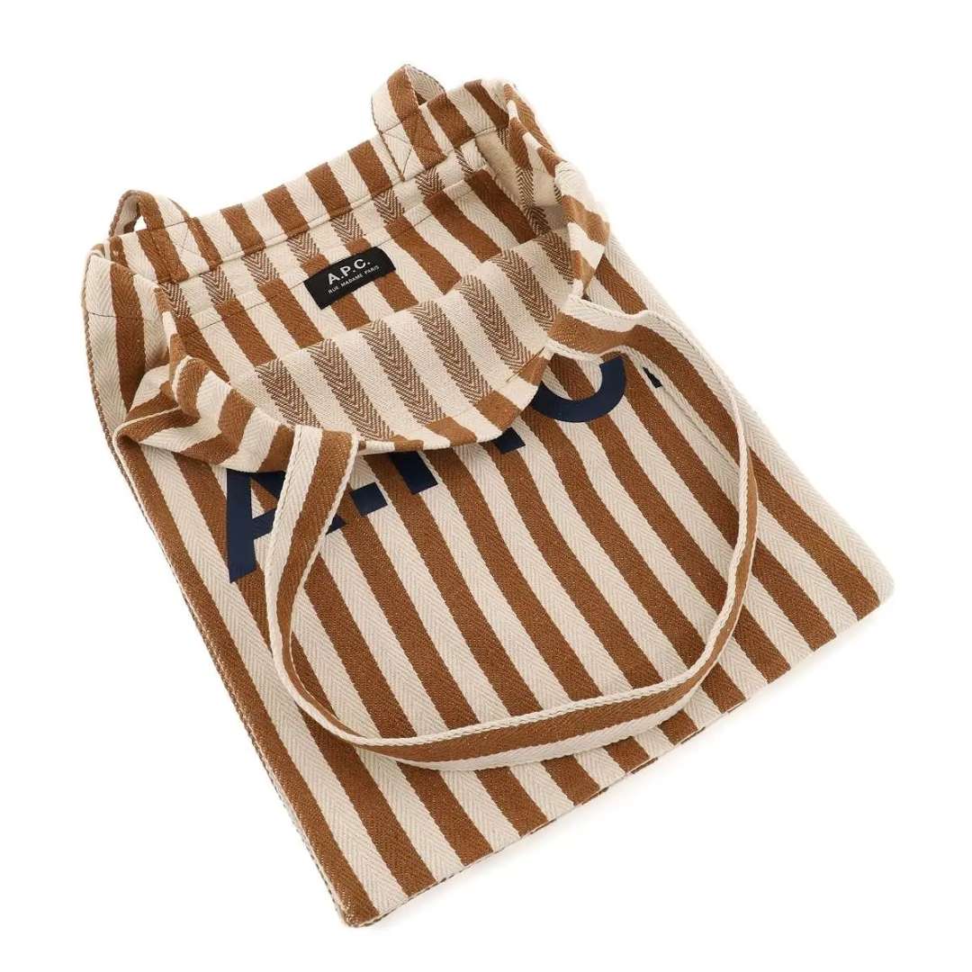 Lou Striped Top Handle Bag