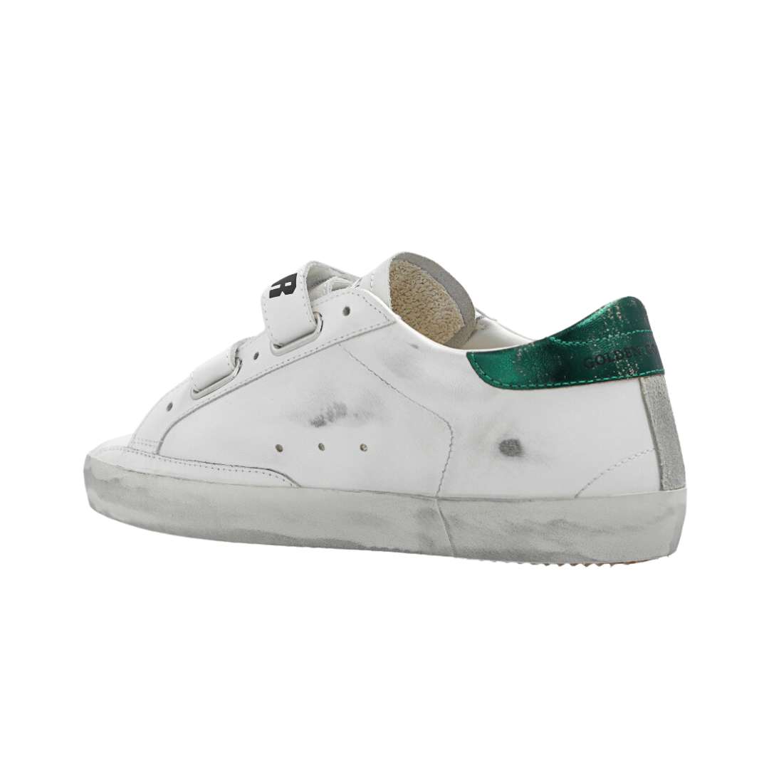 Old School Velcro Green Tab Sneakers