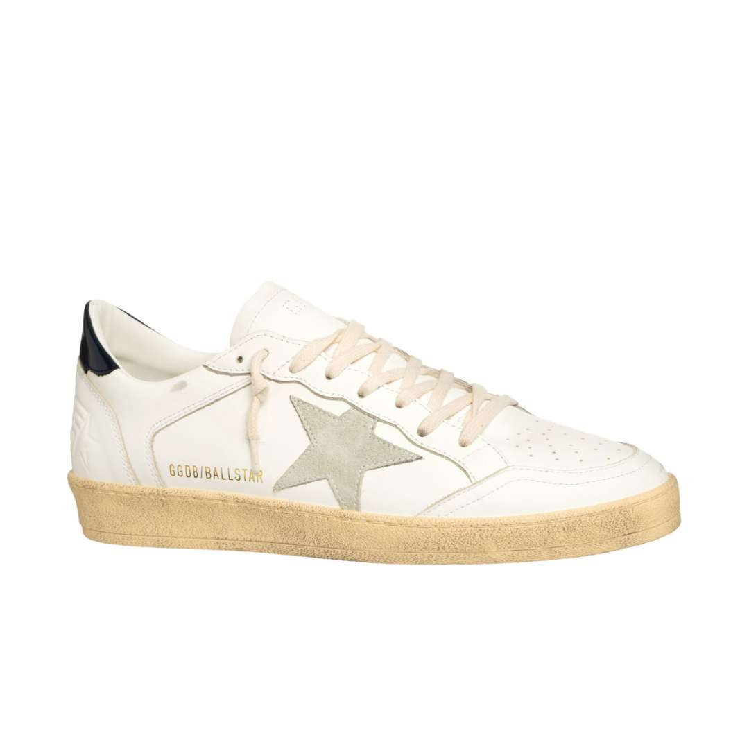 Ball Star with ice-gray suede star and blue leather heel tab