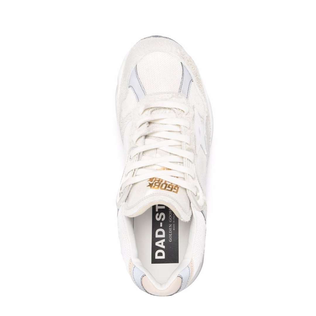 Dad-Star in white mesh and suede