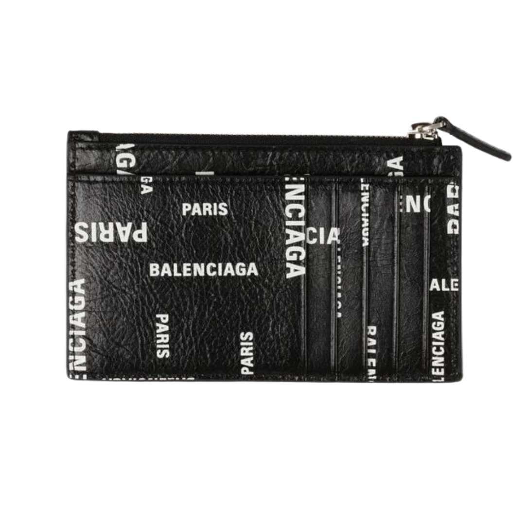 BAL PARIS ALLOVER CASH Large Long Coin & Card Holder