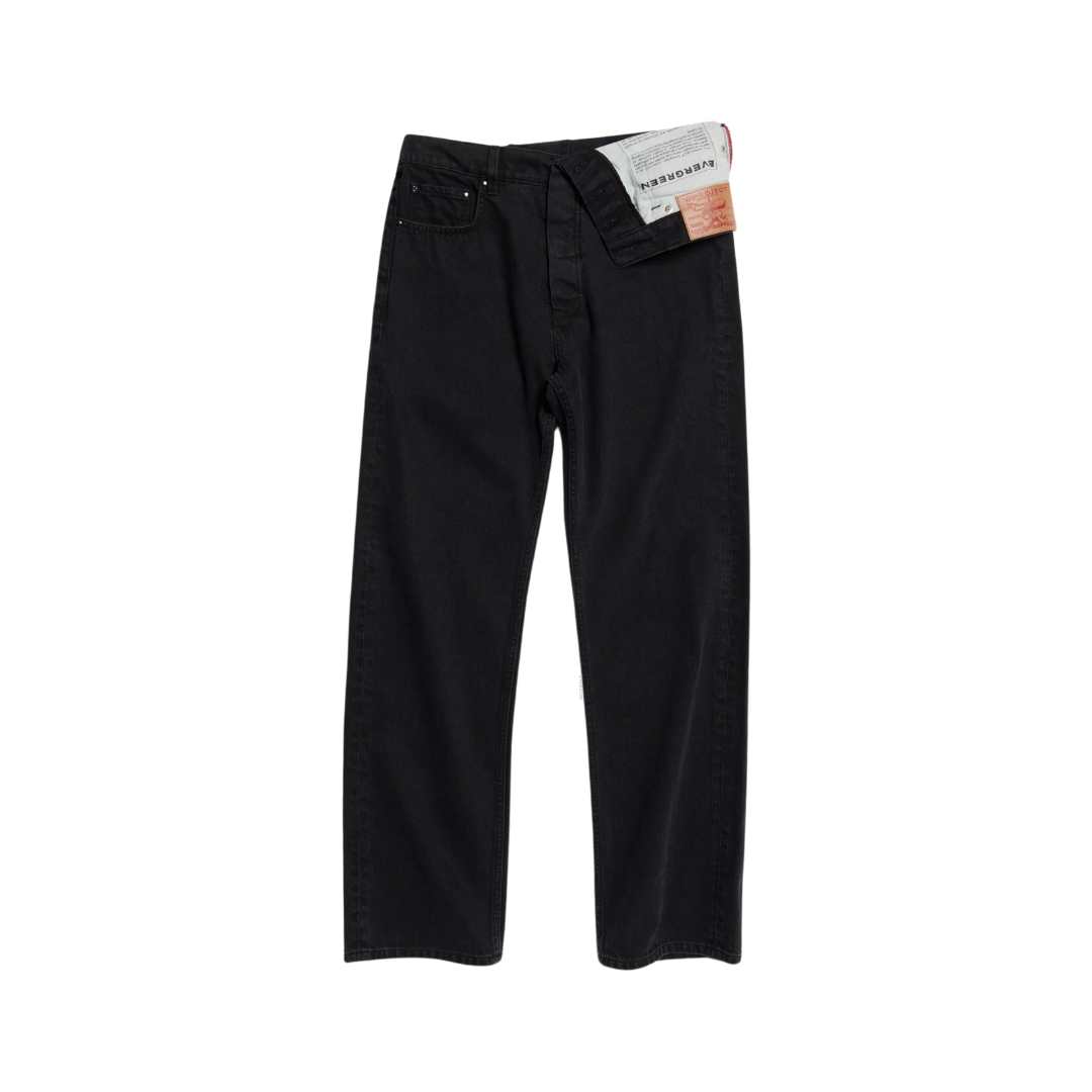 Evergreen asymmetric waist jeans