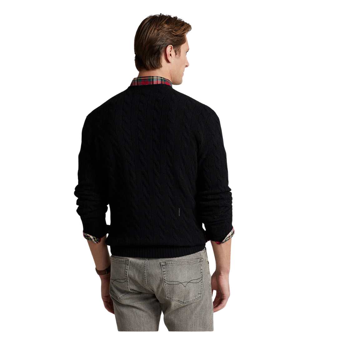 Cable Knit Wool Cashmere Sweater