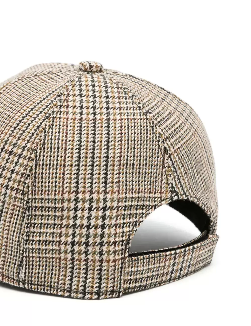 Prince of Wales Check Wool Baseball Cap