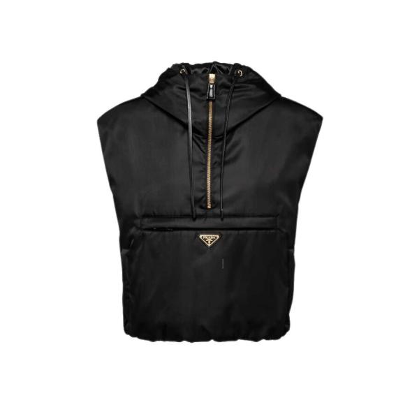 Re-nylon hooded vest