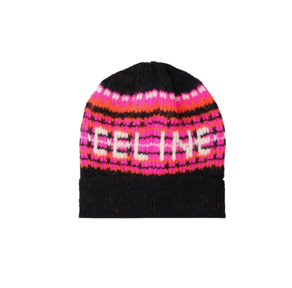 Logo jacquard wool beanie