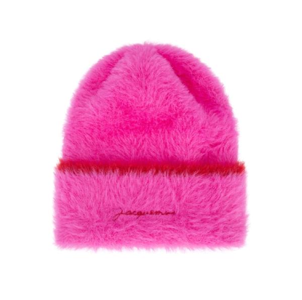 NEVE logo fluffy beanie