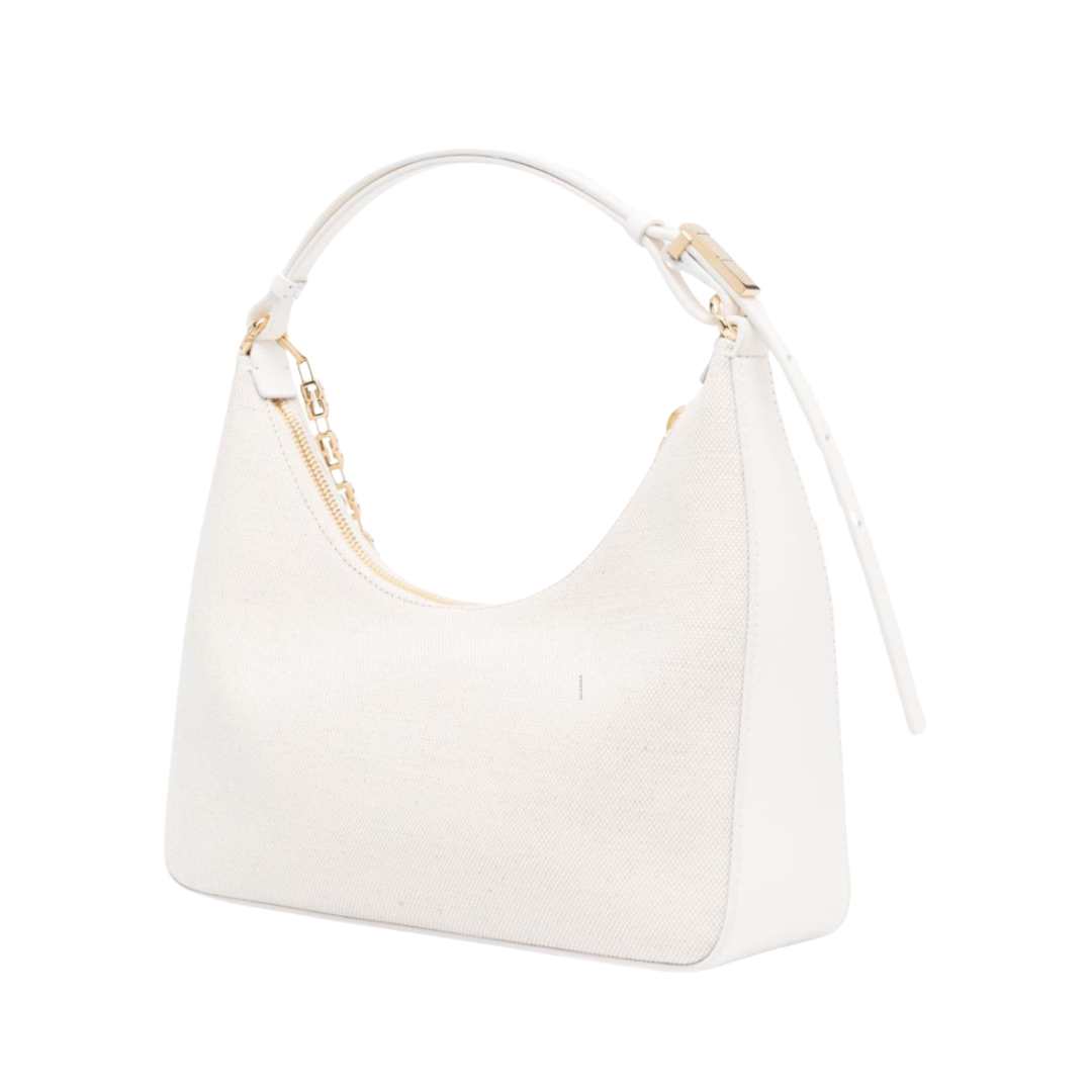 Moon cutout chain canvas bag small