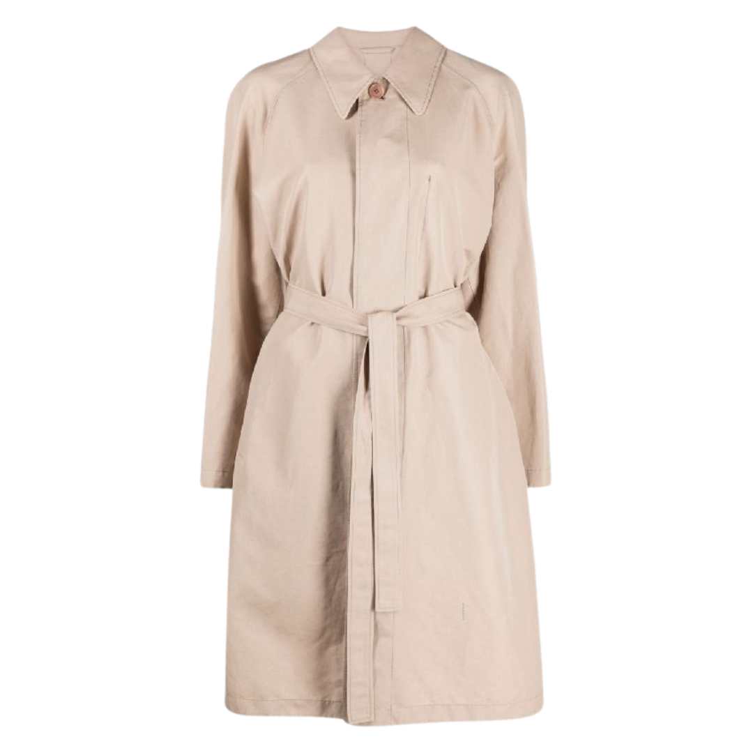 Belted lightweight coat