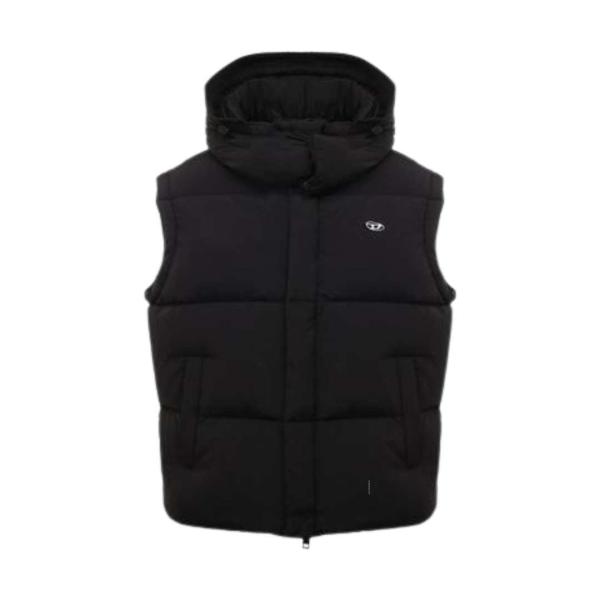 Roll piece down vest