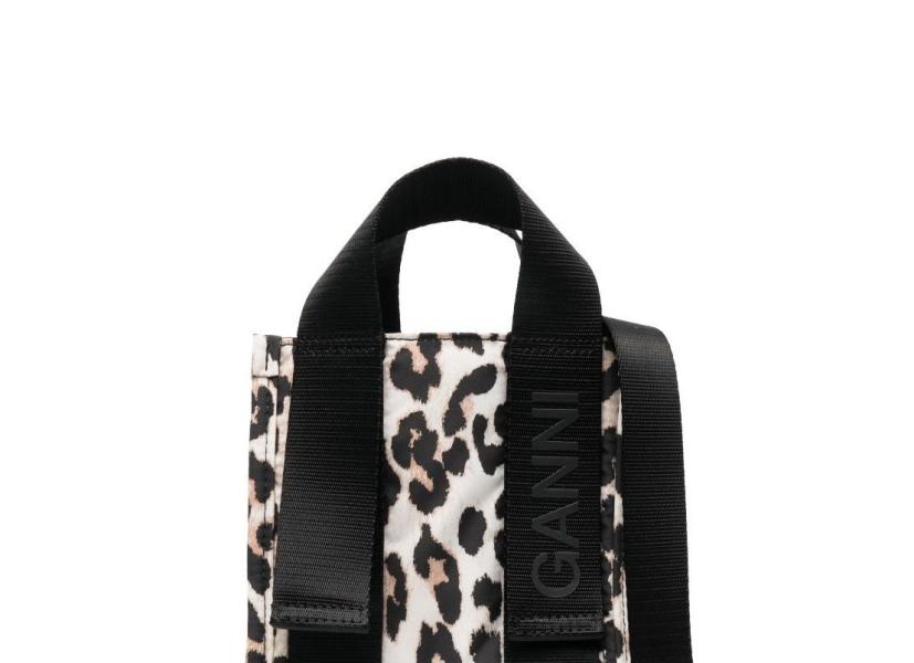 Mini Leopard Tech Tote Bag