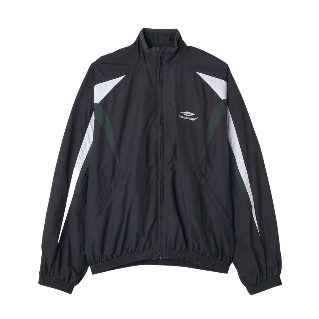 Oversized nylon tracksuit jacket