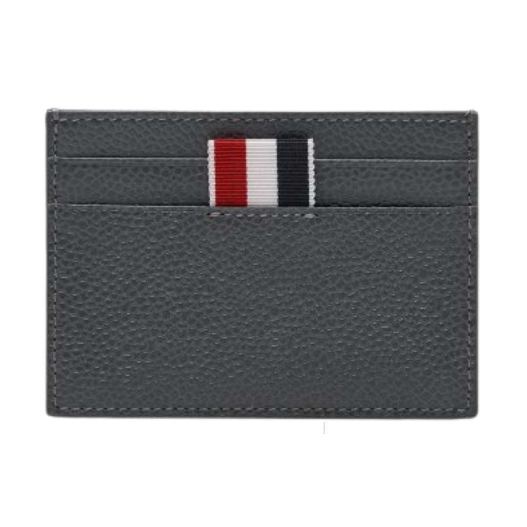 Men's Back Paper Logo Label Card Case - Dark Gray