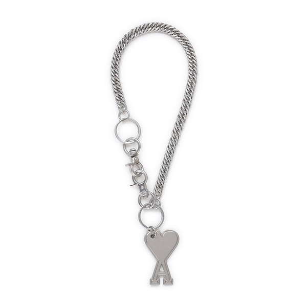  Silver Heart Chain Keyring