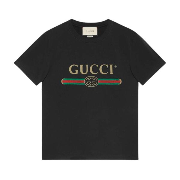 OVERSIZED GUCCI LOGO WASHED T-SHIRT