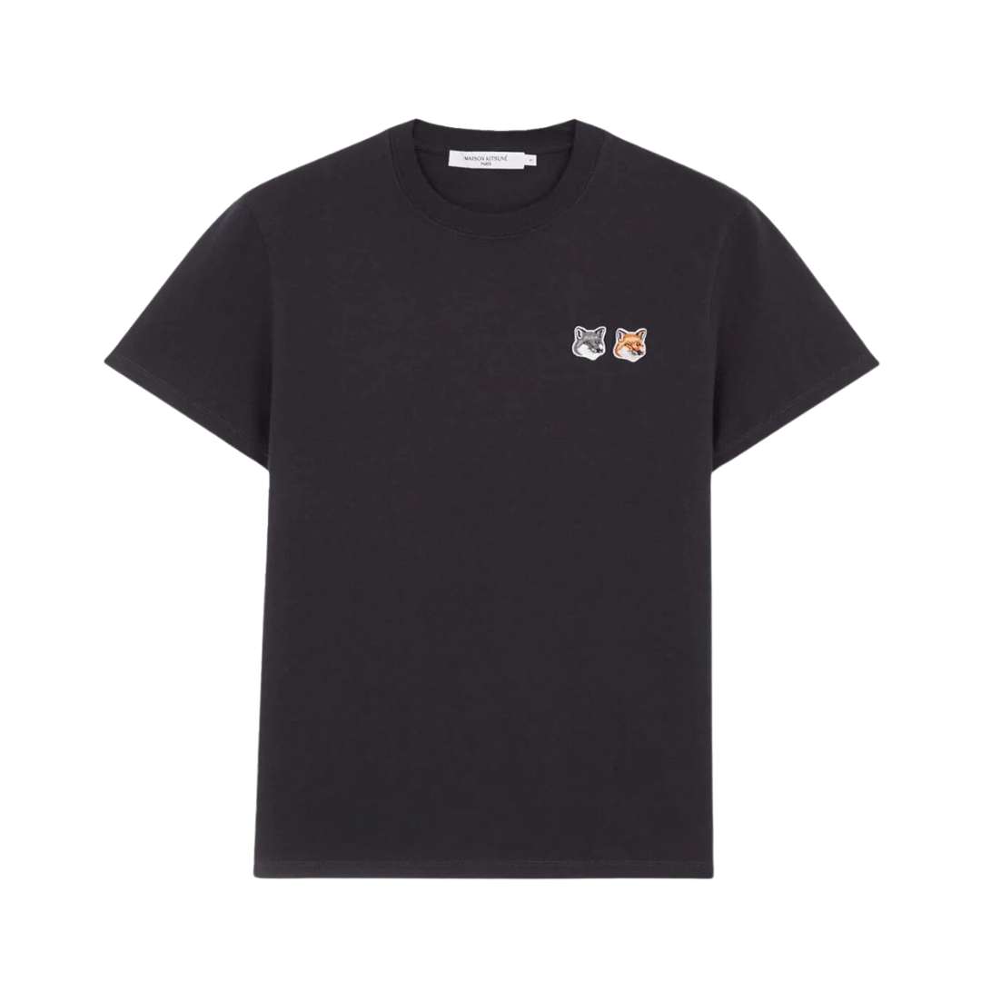 TEE-SHIRT DOUBLE FOX HEAD PATCH