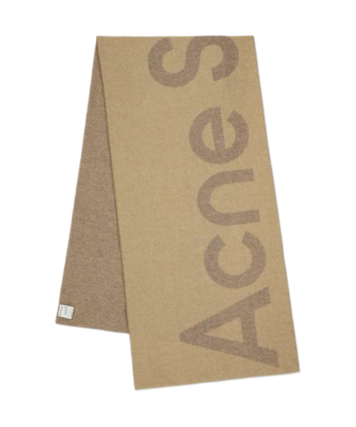 Common Logo Scarf - Camel Brown