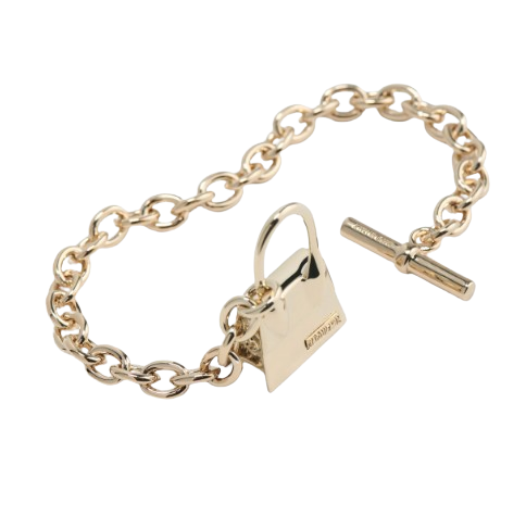 Jacquemus Le Bracelet Chiquito Barre Chiquito Toggle Charm Bracelet Light Gold