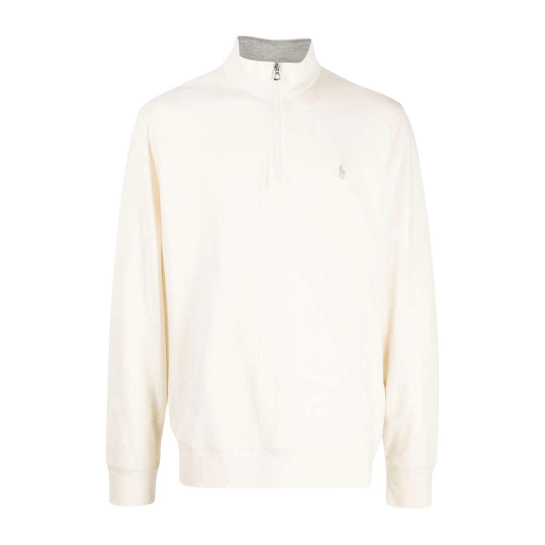 Pony logo quarter zip pullover 