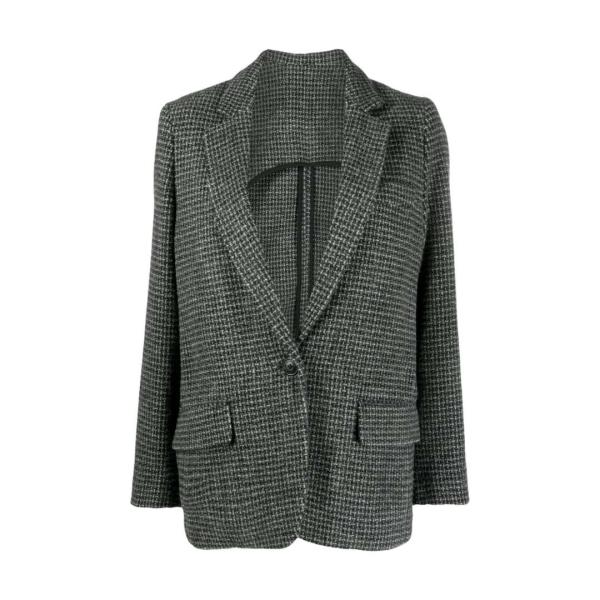 Charlene Check Wool Single Jacket