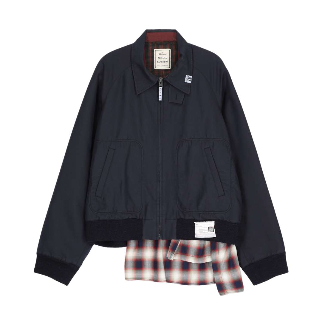 Mix Layered Harrington Jacket