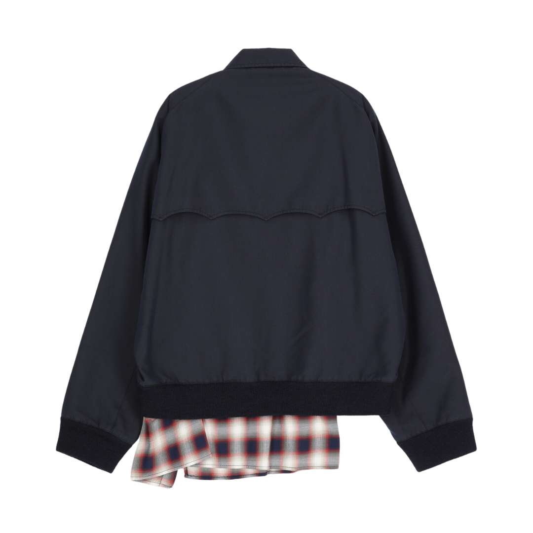 Mix Layered Harrington Jacket