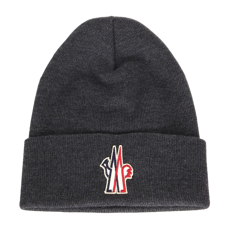 Grenoble logo patch wool beanie