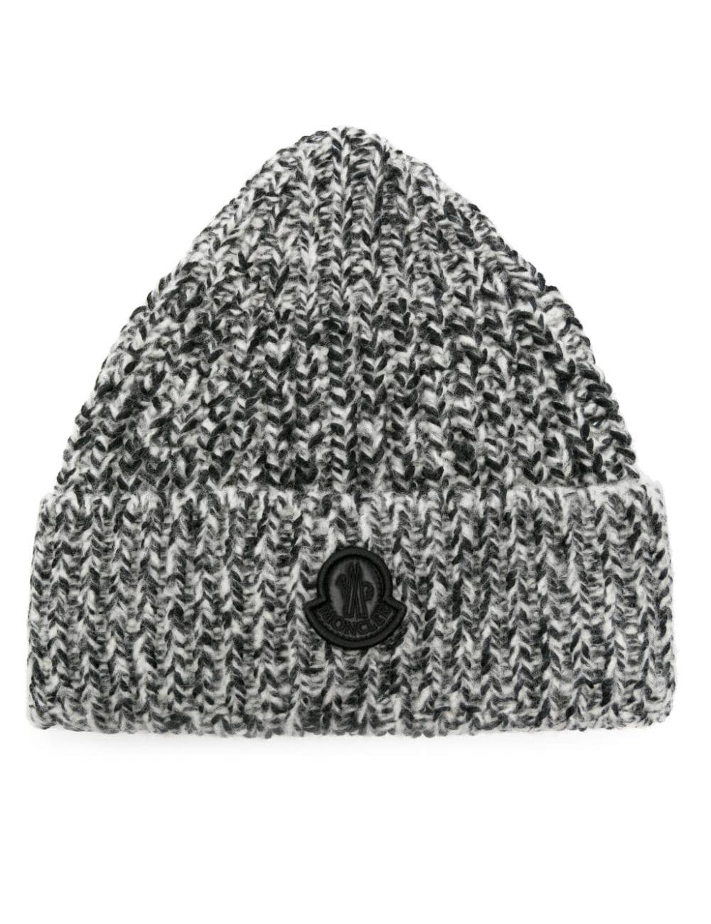 Logo patch muline wool beanie