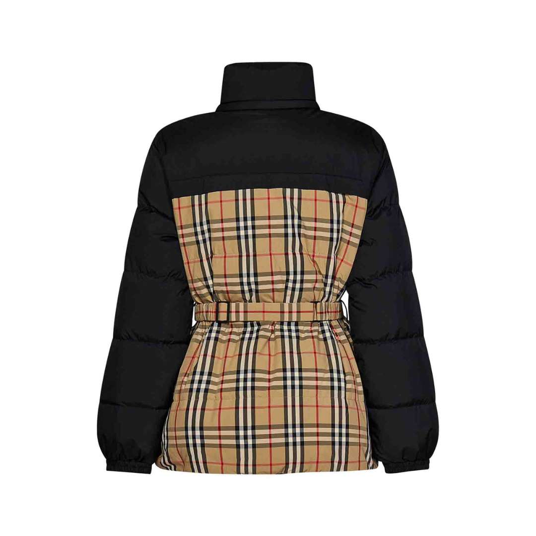 Reversible plaid-check Puffer Jacket