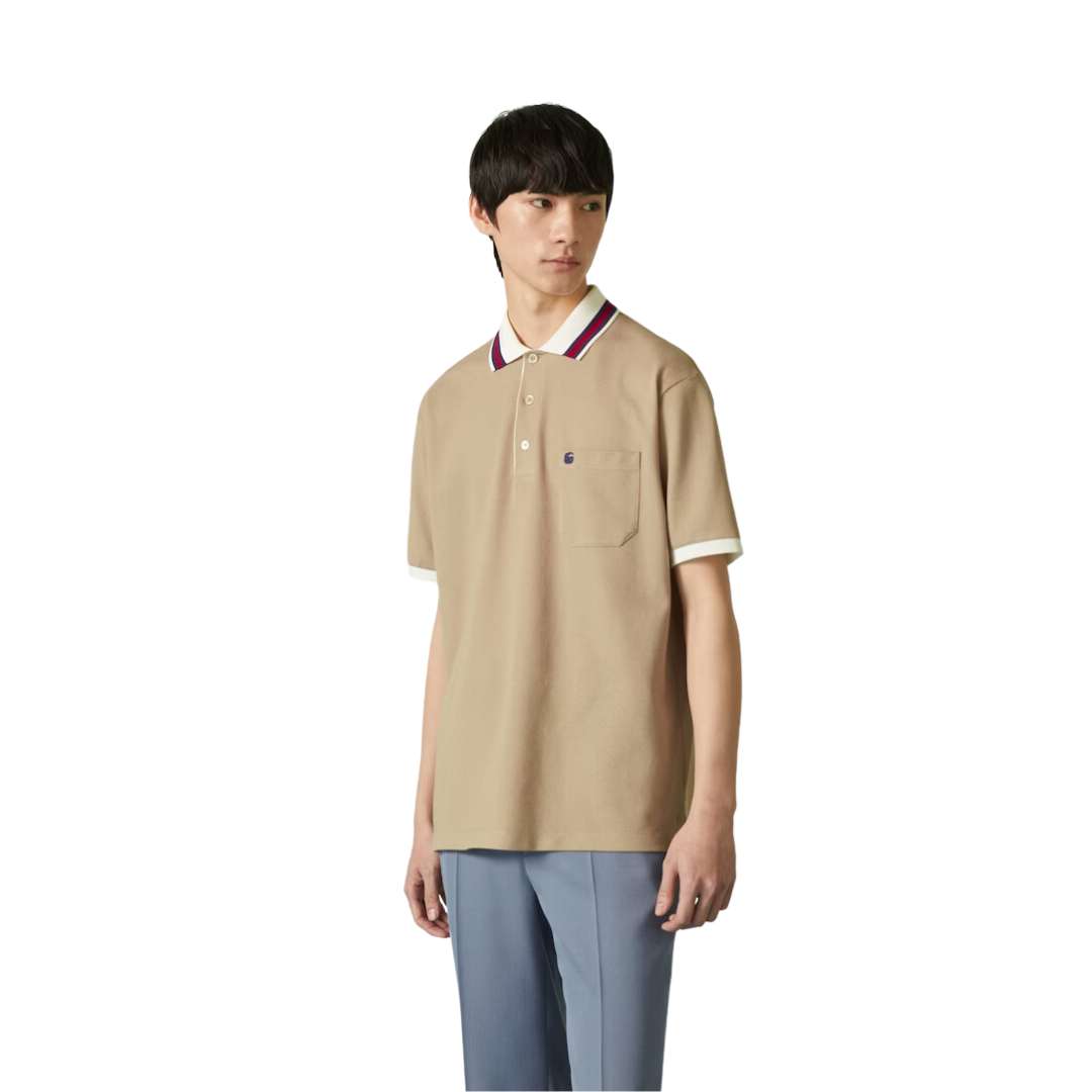 Double G Cotton Pique Polo