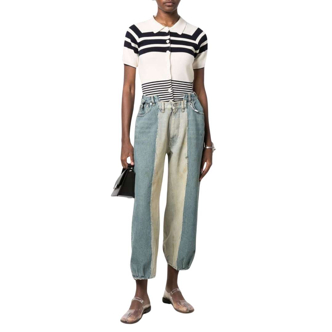 Multi-Panel Denim Jeans