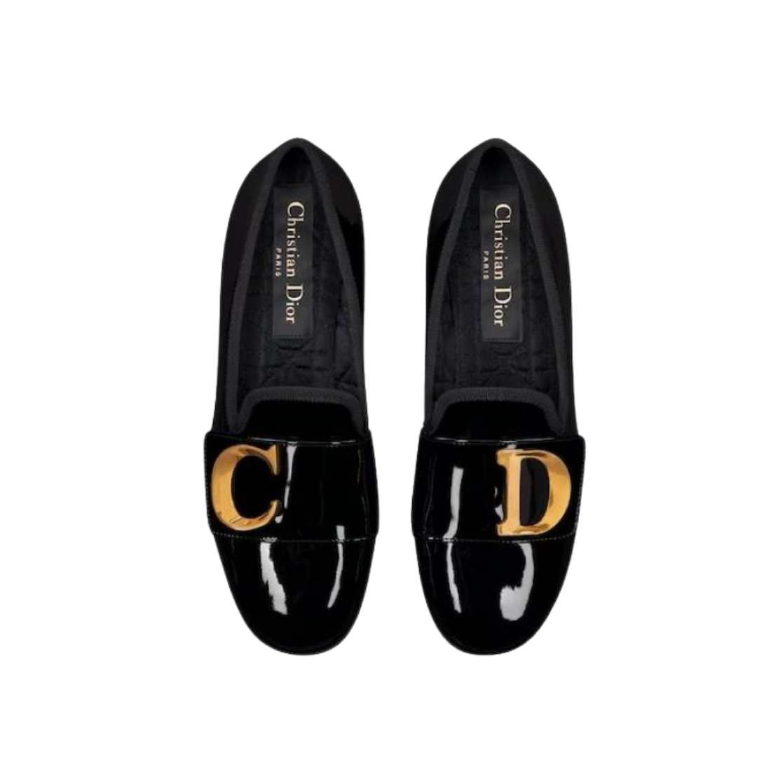 C'EST Dior patent leather loafers