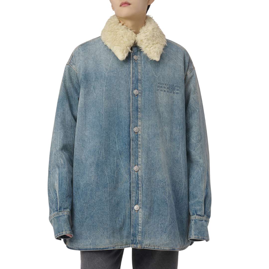 Padded denim jacket