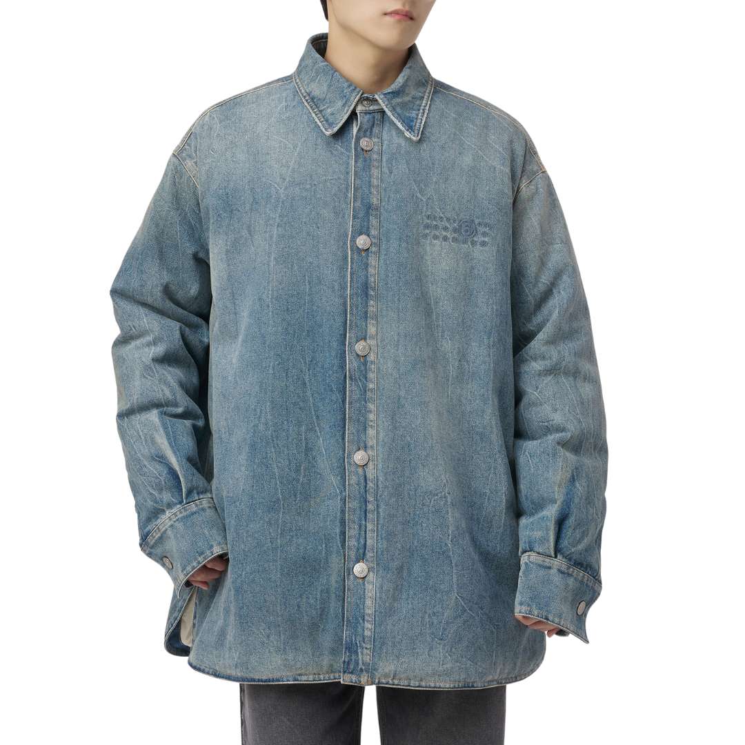 Padded denim jacket