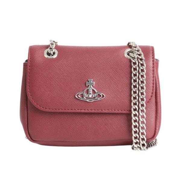 Mini silver chain Saffiano cross bag