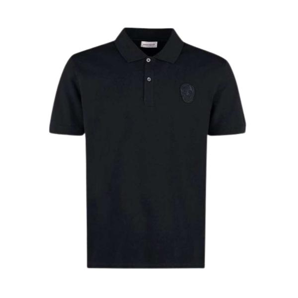 Skull patch short sleeve polo