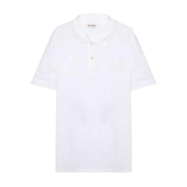 Skull patch short sleeve polo