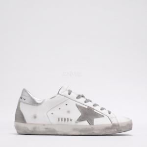 Super-Star sneakers with silver heel tab and metal stud lettering