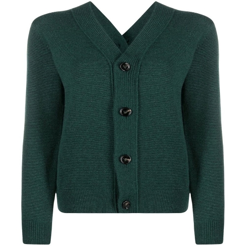 Double button cashmere cardigan