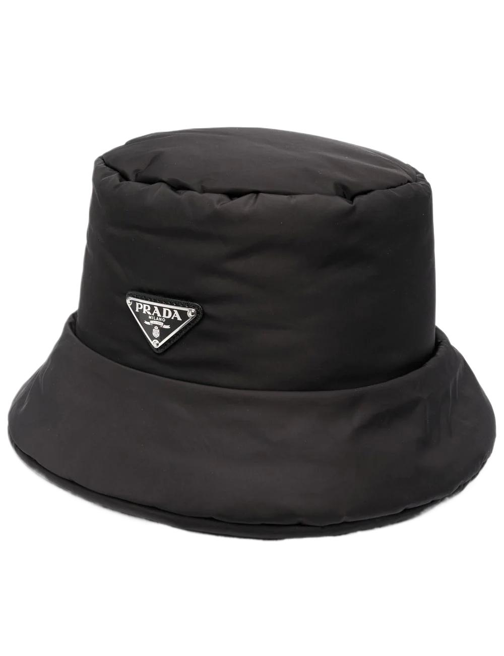 PRADA RE-NYLON PADDED BUCKET HAT BLACK