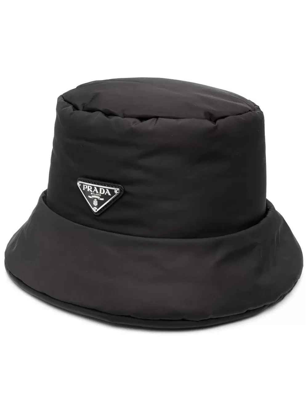 PRADA RE-NYLON PADDED BUCKET HAT BLACK