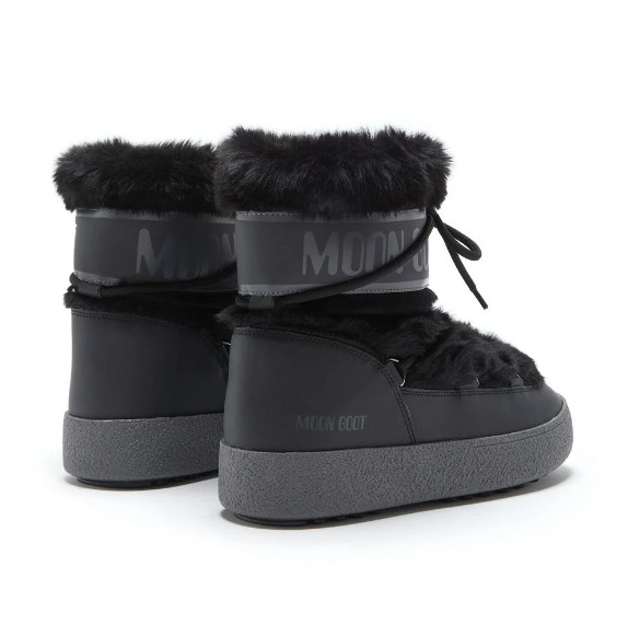 LTRACK Fake Fur Lace-Up Boots